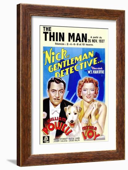 The Thin Man, 1934-null-Framed Art Print