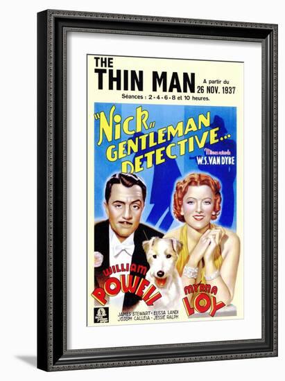 The Thin Man, 1934-null-Framed Art Print