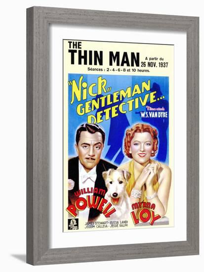 The Thin Man, 1934-null-Framed Premium Giclee Print