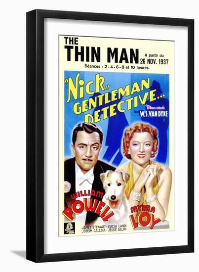 The Thin Man, 1934-null-Framed Premium Giclee Print