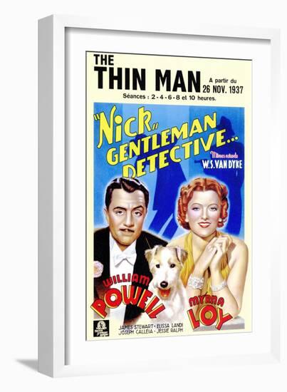 The Thin Man, 1934-null-Framed Premium Giclee Print