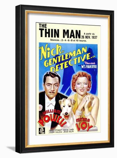 The Thin Man, 1934-null-Framed Premium Giclee Print