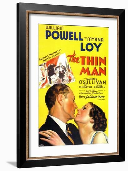 The Thin Man, 1934-null-Framed Art Print