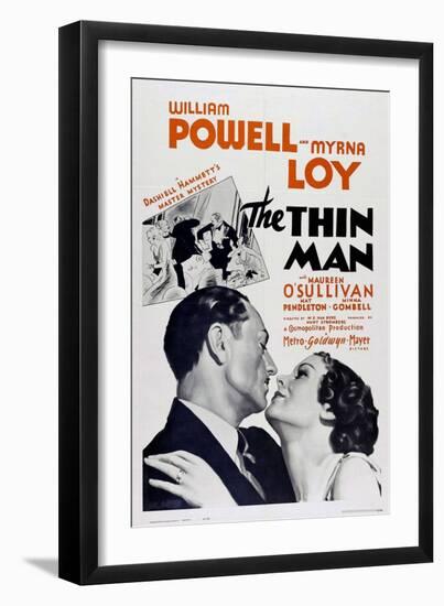 The Thin Man, 1934-null-Framed Giclee Print