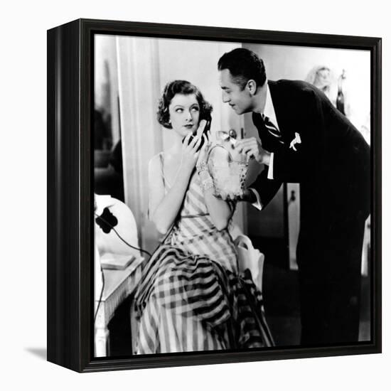 The Thin Man, Myrna Loy, William Powell, 1934-null-Framed Stretched Canvas