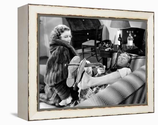 The Thin Man, Myrna Loy, William Powell, 1934-null-Framed Stretched Canvas