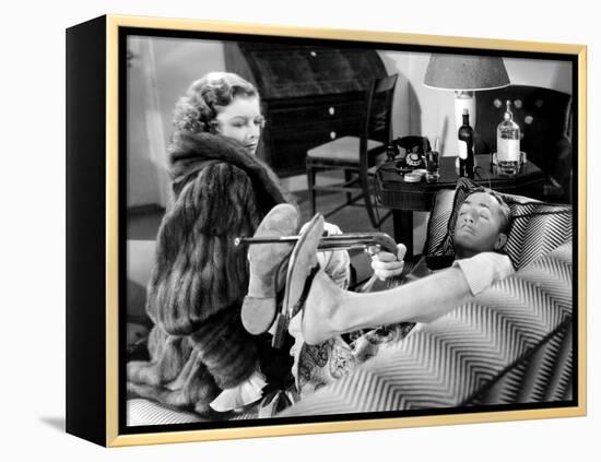 The Thin Man, Myrna Loy, William Powell, 1934-null-Framed Stretched Canvas