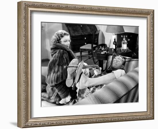 The Thin Man, Myrna Loy, William Powell, 1934-null-Framed Photo