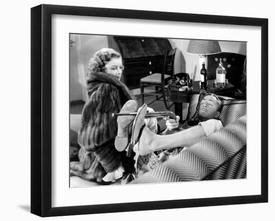 The Thin Man, Myrna Loy, William Powell, 1934-null-Framed Photo