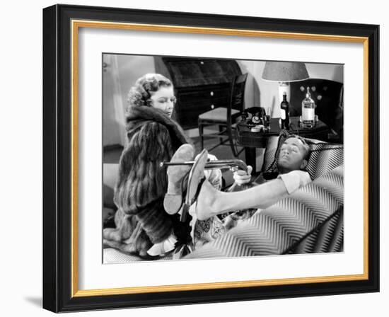 The Thin Man, Myrna Loy, William Powell, 1934-null-Framed Photo