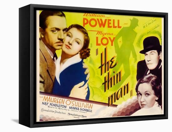 The Thin Man, William Powell, Myrna Loy, 1934-null-Framed Stretched Canvas