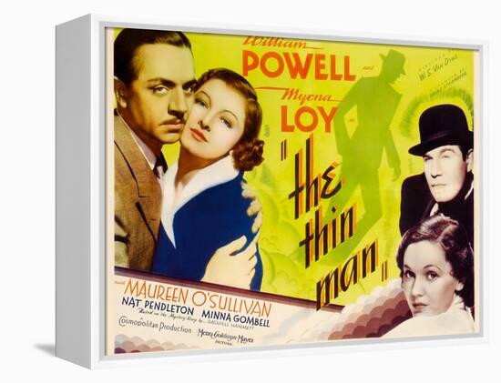 The Thin Man, William Powell, Myrna Loy, 1934-null-Framed Stretched Canvas