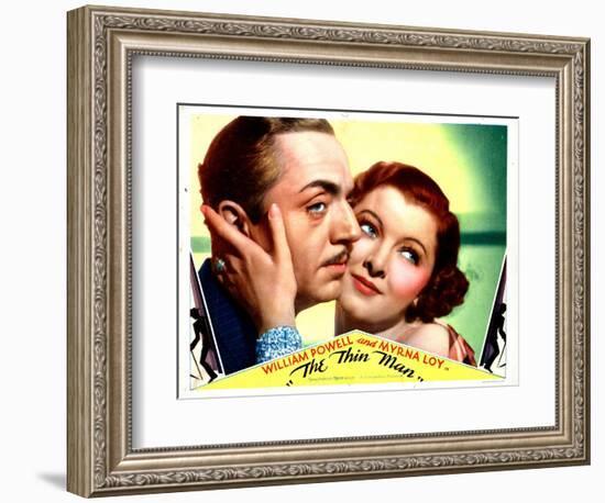 The Thin Man, William Powell, Myrna Loy, 1934-null-Framed Premium Giclee Print