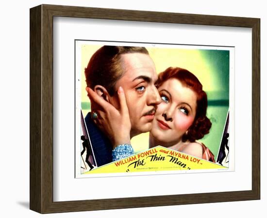 The Thin Man, William Powell, Myrna Loy, 1934-null-Framed Premium Giclee Print