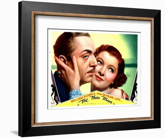 The Thin Man, William Powell, Myrna Loy, 1934-null-Framed Premium Giclee Print