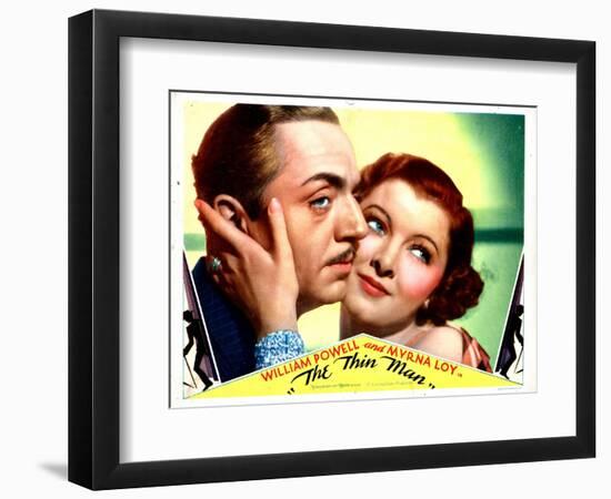 The Thin Man, William Powell, Myrna Loy, 1934-null-Framed Premium Giclee Print