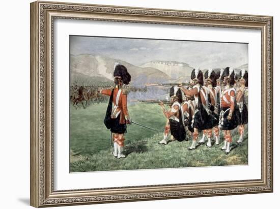 The Thin Red Line, 1854-Richard Simkin-Framed Giclee Print