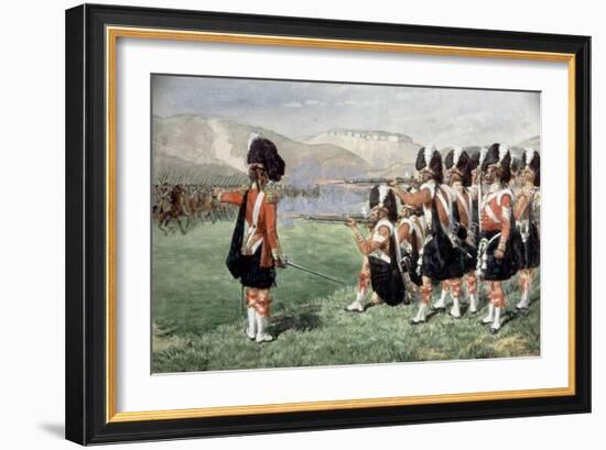 The Thin Red Line, 1854-Richard Simkin-Framed Giclee Print