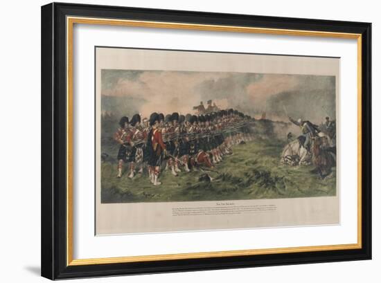 The Thin Red Line, Published 1883-Robert Gibb-Framed Giclee Print