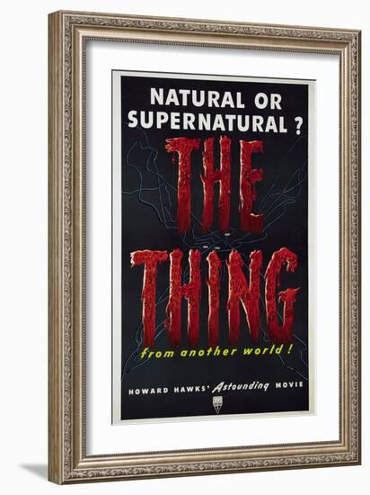 The Thing (aka the Thing From Another World), 1951-null-Framed Art Print