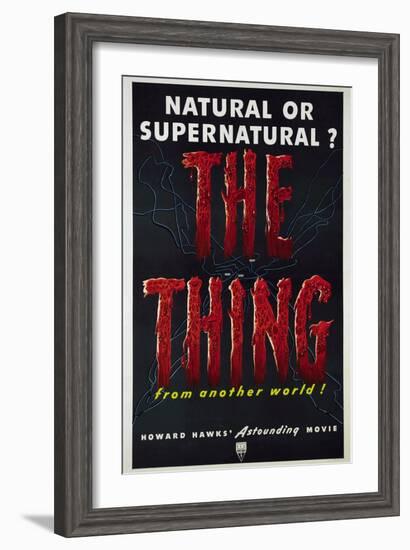 The Thing (aka the Thing From Another World), 1951-null-Framed Art Print