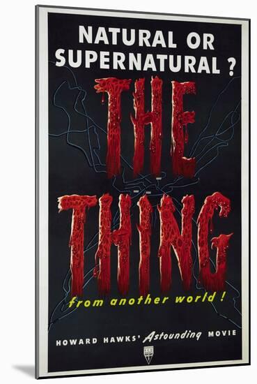 The Thing (aka the Thing From Another World), 1951-null-Mounted Art Print