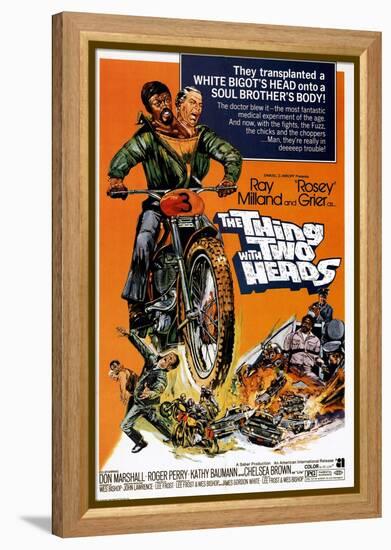 The Thing With Two Heads, Ray Milland, Rosey Grier, 1972-null-Framed Stretched Canvas