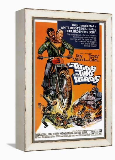 The Thing With Two Heads, Ray Milland, Rosey Grier, 1972-null-Framed Stretched Canvas