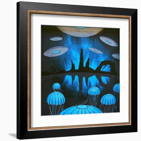 The Thing You'll See Near the Canyons at Night-Speedway J Graham-Framed Art Print