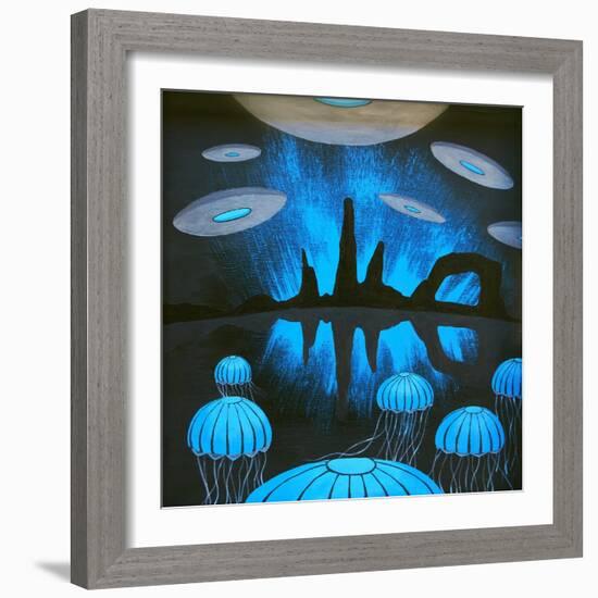 The Thing You'll See Near the Canyons at Night-Speedway J Graham-Framed Art Print