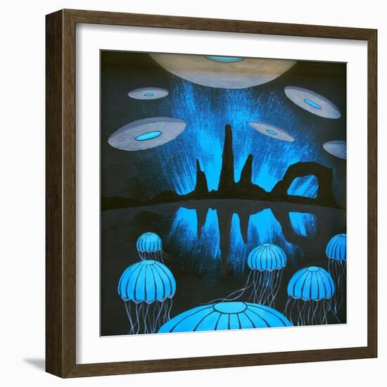 The Thing You'll See Near the Canyons at Night-Speedway J Graham-Framed Art Print