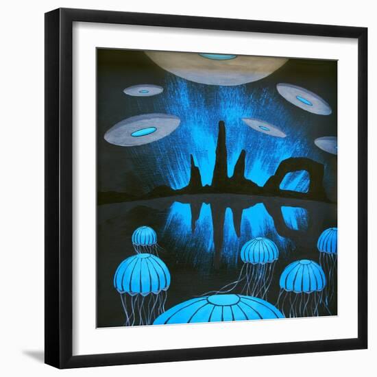 The Thing You'll See Near the Canyons at Night-Speedway J Graham-Framed Art Print