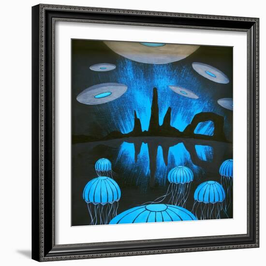 The Thing You'll See Near the Canyons at Night-Speedway J Graham-Framed Art Print