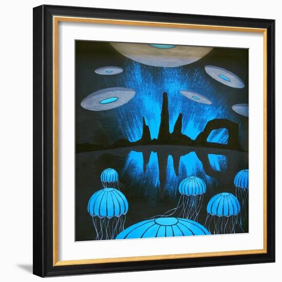 The Thing You'll See Near the Canyons at Night-Speedway J Graham-Framed Art Print