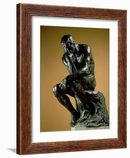 The Thinker, 1881-Auguste Rodin-Framed Giclee Print