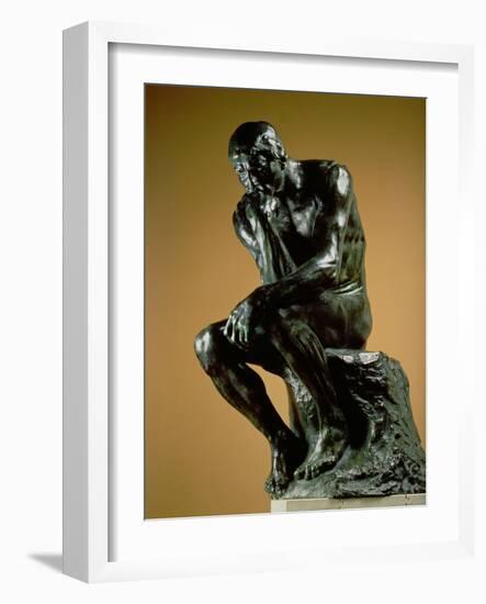 The Thinker, 1881-Auguste Rodin-Framed Giclee Print
