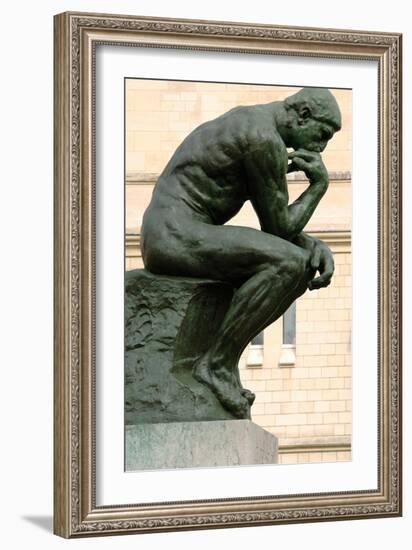 The Thinker, 1903, Sculpture by Auguste Rodin (1840-1917)-Auguste Rodin-Framed Giclee Print