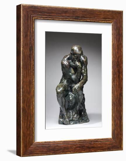 The Thinker, c.1880 (bronze)-Auguste Rodin-Framed Photographic Print