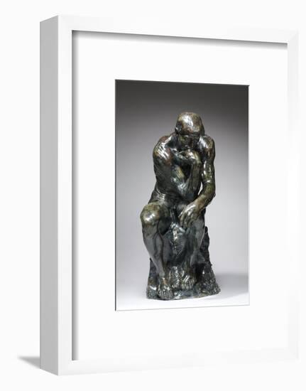 The Thinker, c.1880 (bronze)-Auguste Rodin-Framed Photographic Print