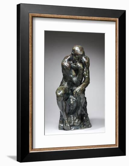 The Thinker, c.1880 (bronze)-Auguste Rodin-Framed Photographic Print