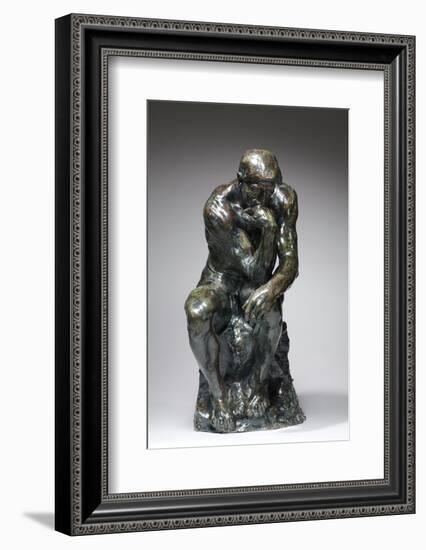 The Thinker, c.1880 (bronze)-Auguste Rodin-Framed Photographic Print