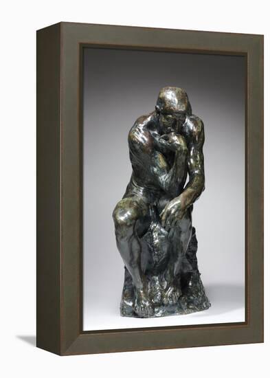 The Thinker, c.1880 (bronze)-Auguste Rodin-Framed Premier Image Canvas