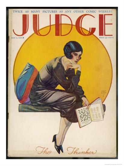 The Thinker Ponders A Crossword Clue Giclee Print By Holmgren Art Com