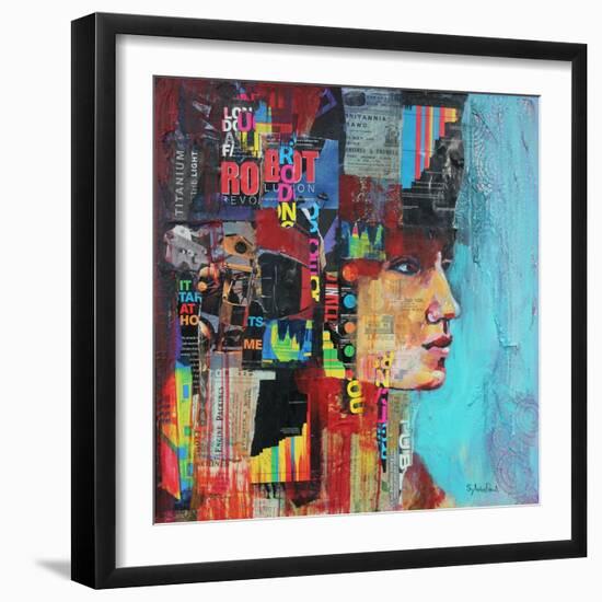 The Thinker-Sylvia Paul-Framed Giclee Print