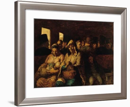 The Third-Class Carriage by Honoré Daumier-Honore Daumier-Framed Giclee Print