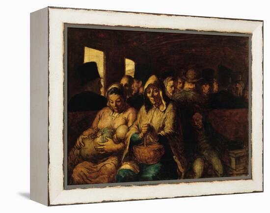 The Third-Class Carriage by Honoré Daumier-Honore Daumier-Framed Premier Image Canvas