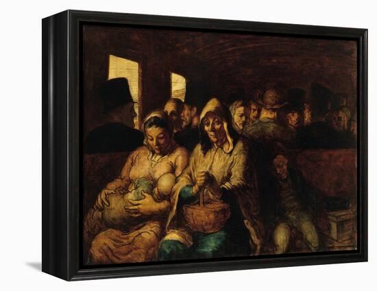 The Third-Class Carriage by Honoré Daumier-Honore Daumier-Framed Premier Image Canvas