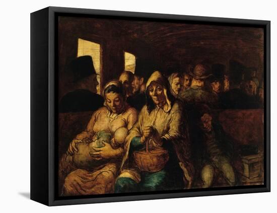 The Third-Class Carriage by Honoré Daumier-Honore Daumier-Framed Premier Image Canvas