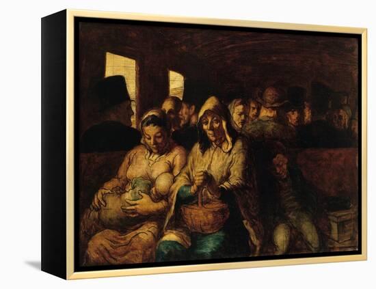 The Third-Class Carriage by Honoré Daumier-Honore Daumier-Framed Premier Image Canvas