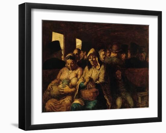 The Third-Class Carriage by Honoré Daumier-Honore Daumier-Framed Giclee Print